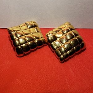 Vintage Designer clip on Earrings